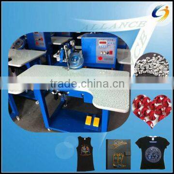 1 head 1 color Ultrasonic hot fix rhinestone machine for garment