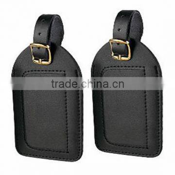 wholesale Leather gift item custom leather luggage tag