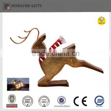 Hotsale indoor gold reindeer light of christmas