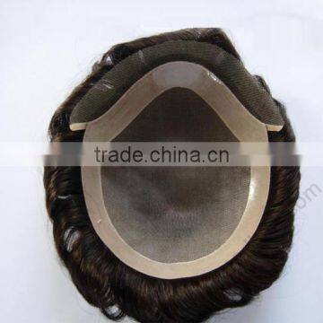 European human hair quality virgin human hair men's toupee                        
                                                Quality Choice