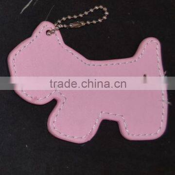 PU Leather Dog Shape Hang Tag can be Decorated with DIY Slide Letters