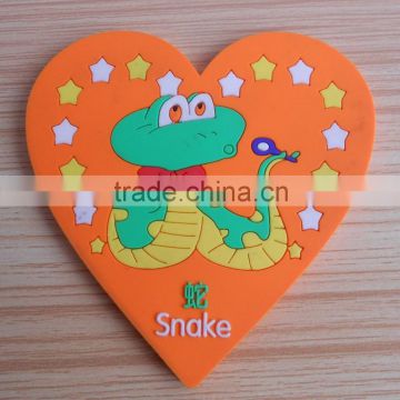 travel animal park souvenir gifts snake design cup coaster, tea cup coaster, pvc mat