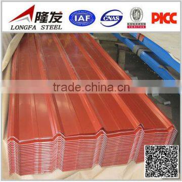 Coloused Glanize Corrugated Roofing Sheet