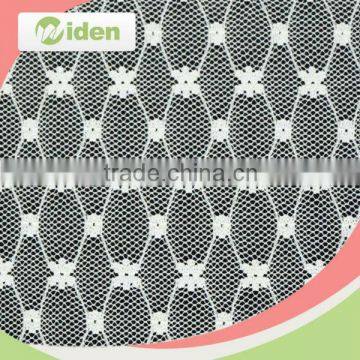 Schiffli lace embroidery fabrics nylon and spandex material elastic lace fabric                        
                                                                                Supplier's Choice