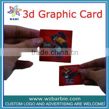 mini size 3d lenticular card