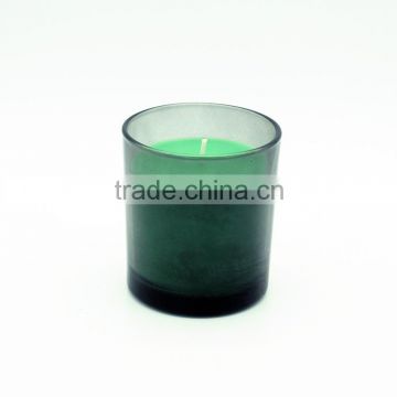 Multi-colored Luxury scented candle in glass jar