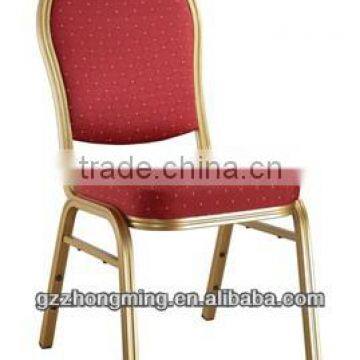 Modern Stacking Banquet Hall Chair Fabric Hotal Chair/Iron Frame Dinging Chair D-003