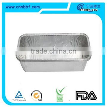 silver coated aluminum foil container /box/tray for airline food packaging