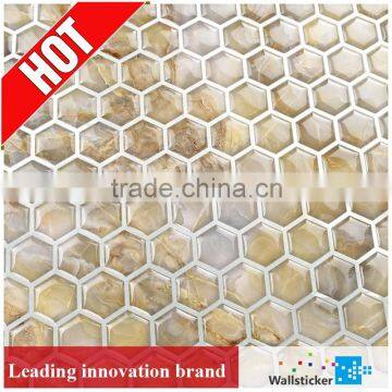 Hot selling silk screen printing process removable bathroom tile sticker for wall decoration