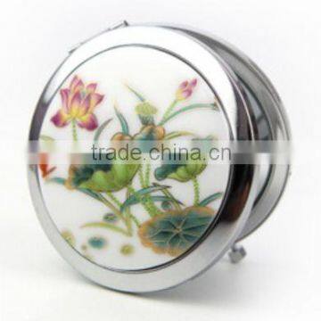 Chinese style ceramic makeup mirror