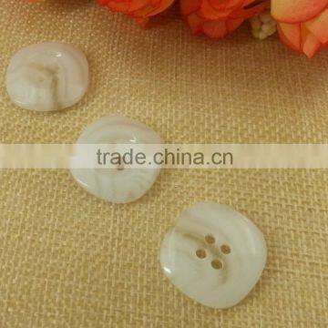 Square Shape Resin Faux Horn Button photo-2
