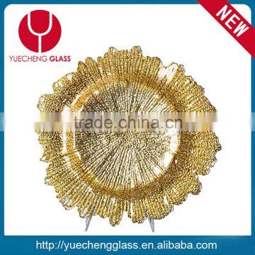 cheap gold wedding glass charger plate wholesale                        
                                                Quality Choice
                                                    Most Popular