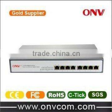 8-Port PoE Switch with 8 poe RJ45 port IEEE802.3af (,ONV-POE33008P) /network cameras