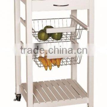 wooden kitchen trolley