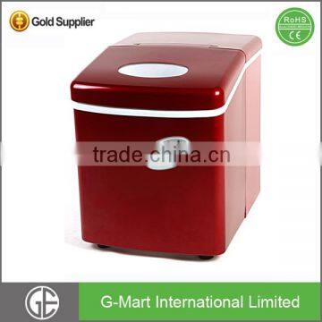 Household Portable 15kgs Red Pellet Ice Maker