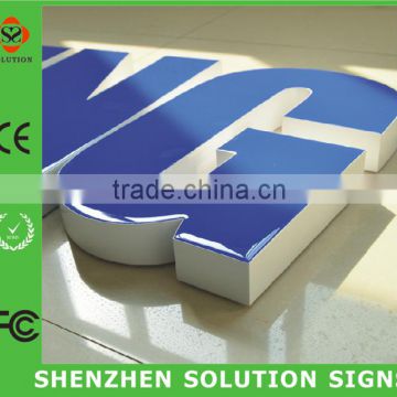 customized good price and best quality led illuminated sign resin sign