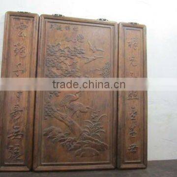 Chinese antique beautiful carved screen