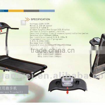 multi-function treadmill,Manual incline,7 program,1.5hp motor,12/16 km/h