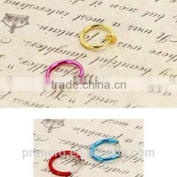 Color Invisible Ear Clip Huggie No Pierced Clip-on Earrings Nose Rings Navel Ring photo-3