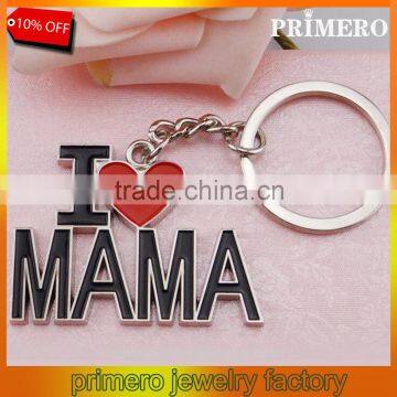 I LOVE MAMA letter heart key chains best trinket Mother's Day gift key ring jewelry