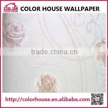 Girl Bedroom Floral Wallpaper Interior Decoration 3D Design photo-4