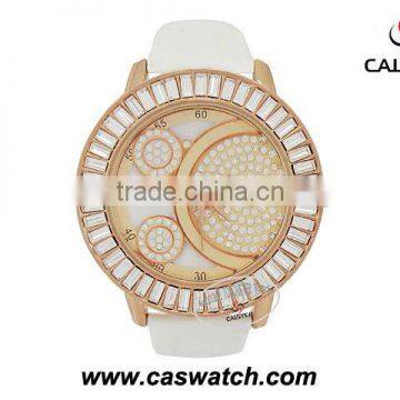 Luxury diamond watch for lady with analog watch movement jewelry watch