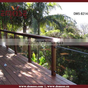 wood frame balcony glass railing molds for sale