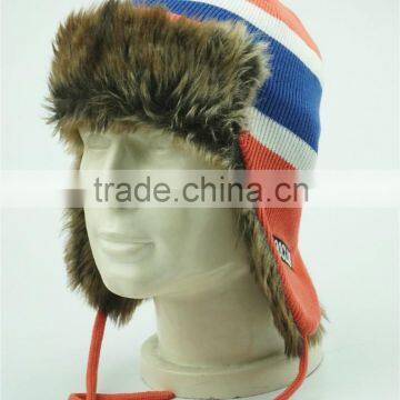 wholesale high quality cotton earflap winter hat men