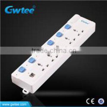 Universal power socket ,power strip with overload protection