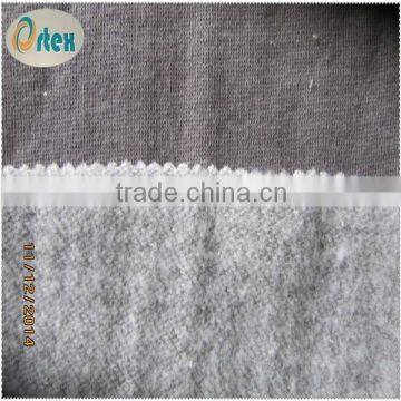 CVC terry brushed fabric