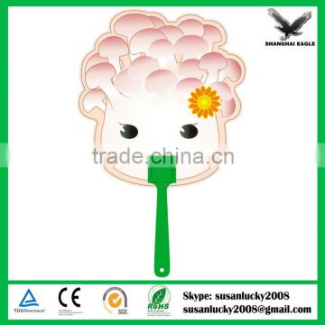 Cartoon shape promotion plastic hand fan (directly from factory)