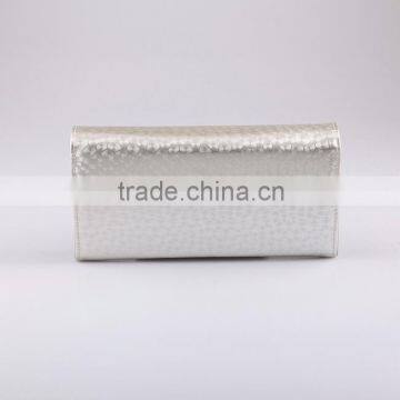 4542 2016 Fashionable Silver Body With Light Gold Decoration Womens Wallets photo-3