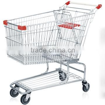 High Quality four wheel Shopping trolley cart