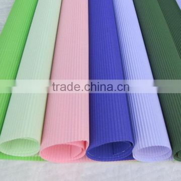 colorful corrugated paper wax paper