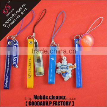 mobile phone cleaner / pvc cell phone string