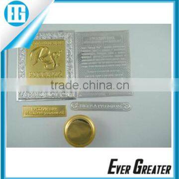 Custom adhesive wine bottle metal sticker aluminum label wine bottle label bottle label aluminum sticker