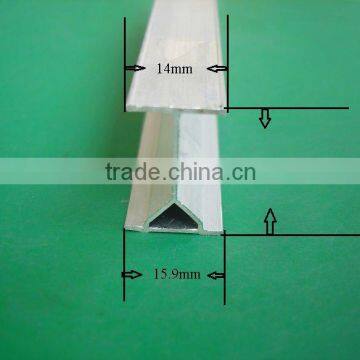 6063 T5 aluminium bending rail profile for curtain