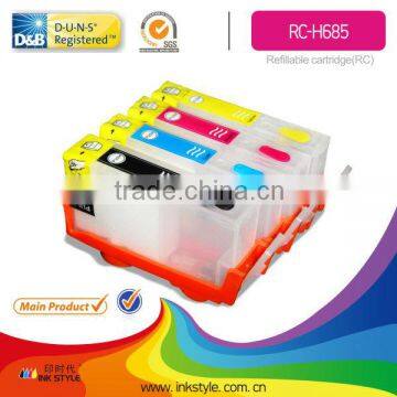 China manufacturer Inkstyle refillable ink cartridge for hp 685