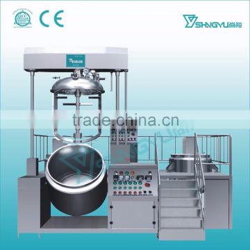 China manufacturer Guangzhou Shangyu cosmetic vacuum emulsifying mixer