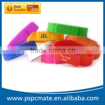 4G 8G Custom Silicon Wristband Bracelet USB Flash Drive