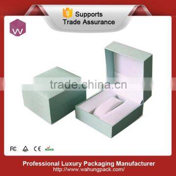 Green Natural Plastic With Paper Watch Box