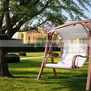 bentwood double seat swing chair with canopy