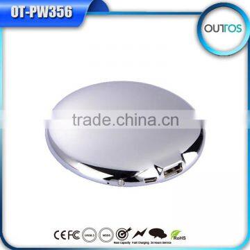 Promotional 4000mah usb battery backup power bank with mirror