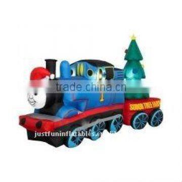 inflatable santa trees