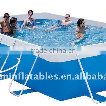 rectangular pvc frame pool with filter