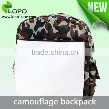 2016 Popular Miliarty style sublimation kids backpack