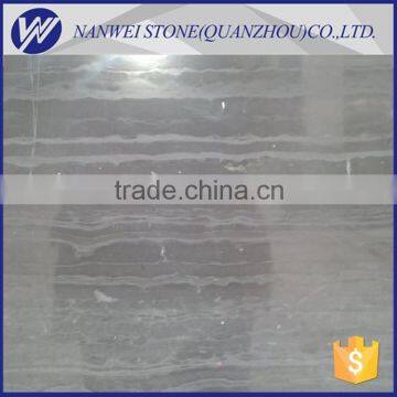 Polished dark color wood grain marble black wood marble