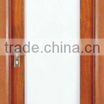 Glass Wooden Single Door Designs For Bedroom DJ-S5392