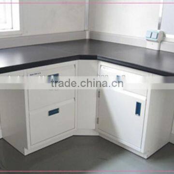 Steel Lab Furniture Steel Corner Table With Table Top