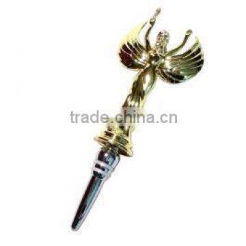 Unique High Quality zinc alloy cheap price Fashion Wine bottle Stopper with angel top